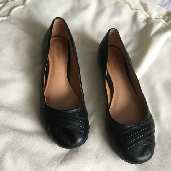 Leather Ballerina Flats - Picture 1 of 3